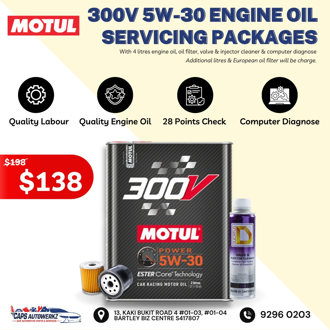 Motul 4L Servicing Package | 8100 X-cess / 300V