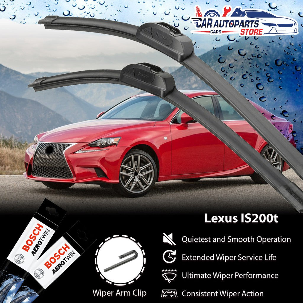 LEXUS IS200 / IS250 Bosch Car Wiper Set (2008 - Current) | Basic Advantage / Premium AeroTwin