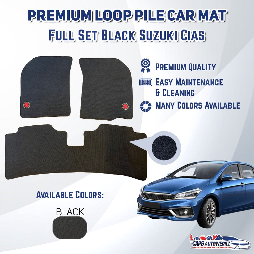 Premium Customized Loop Pile Car Mats Suzuki Cias