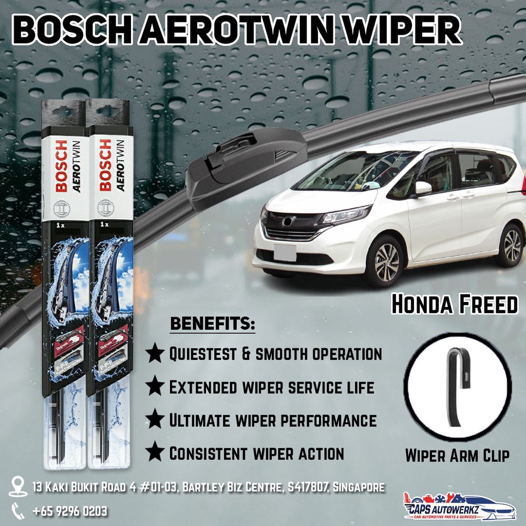 Honda Freed Car Wiper Set | Premium AeroTwin FRONT & REAR (OEM ONLY)