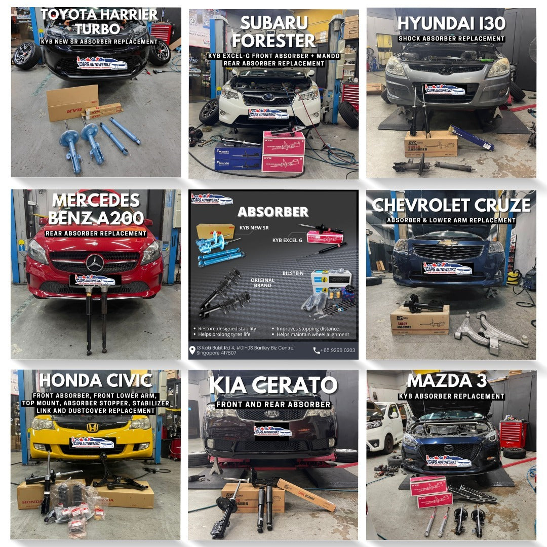 PM FOR PRICE - Absorbers With Installation | Suitable for Most Asian Cars & Continental Cars