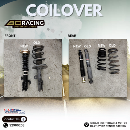 BC BR Racing Coilover With Installation | Suitable for Most Asian Cars & Continental Cars