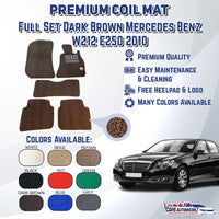 MERCEDES BENZ E250 Premium Customized Single Color Coil Car Mat Set | Car Floor Mats/Carpets Carmat