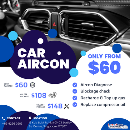 Car Aircon Servicing with professional equipment