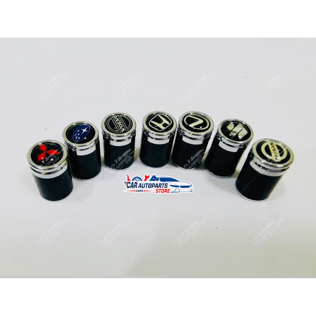 Premium LOGO Carbon Fibre Tyre Valves (4pc Sets) For Asian Car