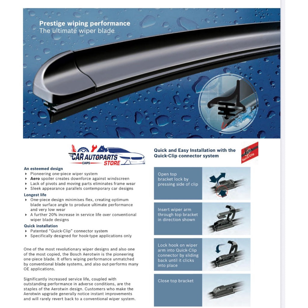 KIA NIRO /e-NIRO BOSCH Aerotwin Car Front Wiper Set & Rear Wiper | Windshield Wiper Blades