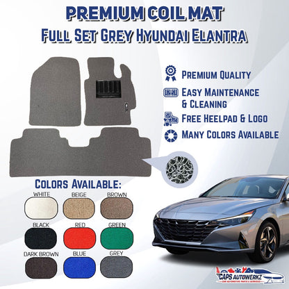 HYUNDAI AVANTE / ELANTRA Premium Customized Car Mat Set | Car Floor Mat / Carpet