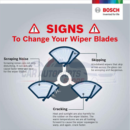 KIA BOSCH Aerotwin Car Front Wiper Set | Premium Aerotwin | Carens Cerato Niro Sorento Stonic EV6