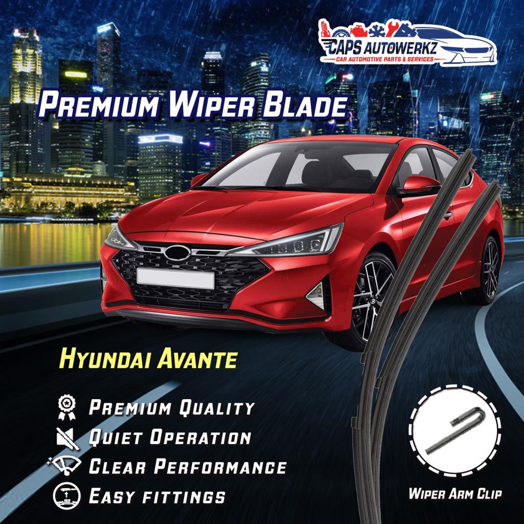 Hyundai Avante Premium Car Wipers | Front Windshield Wiper Blades Set