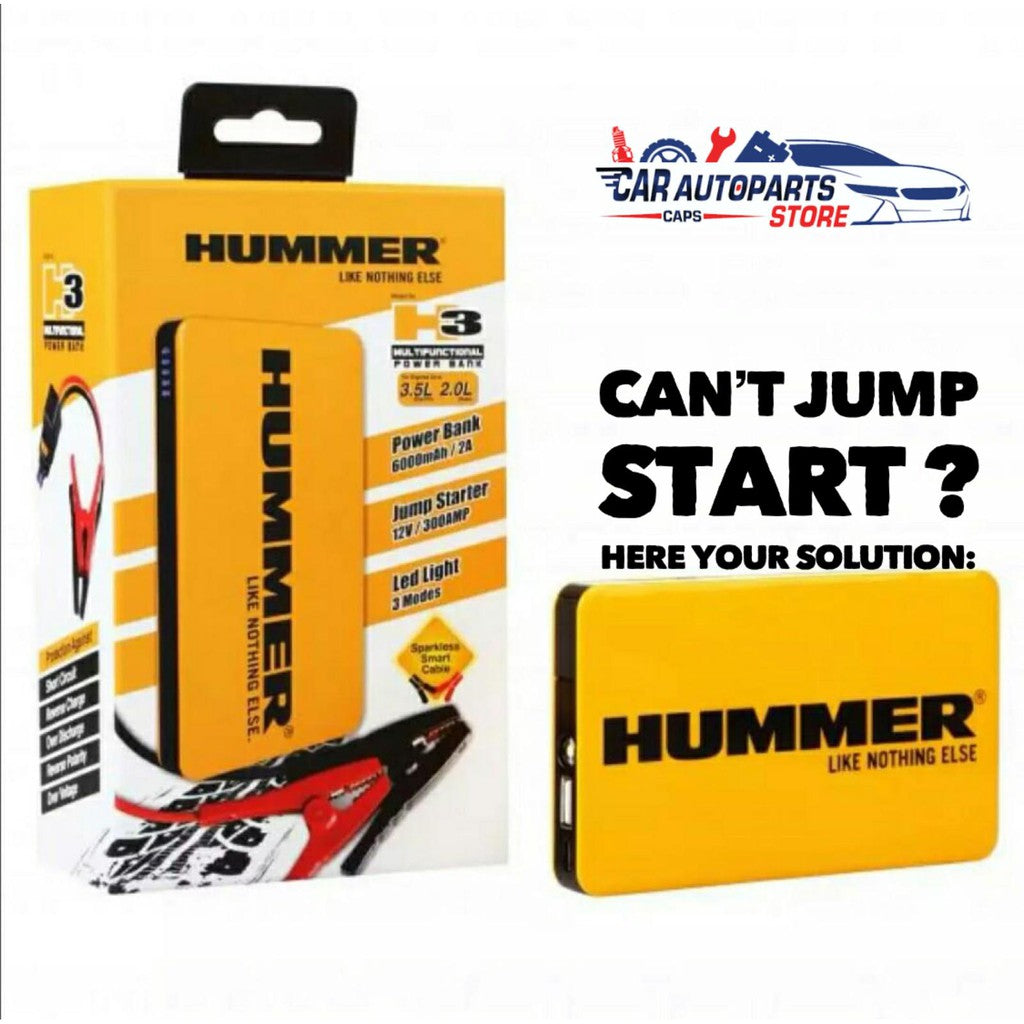 Hummer H3 Power Jump Starter Kit ~~ Multi purpose [Powerbank  Jumpstarter Torch Light]