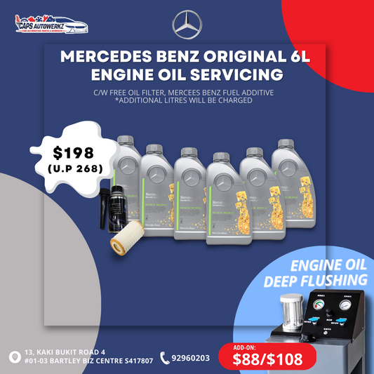 Mercedes Benz Original 6L Engine Oil Servicing Package