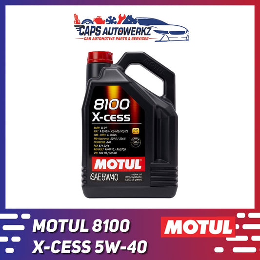 MOTUL 8100 X-Cess 5W-40 (5 Litre Packaging)