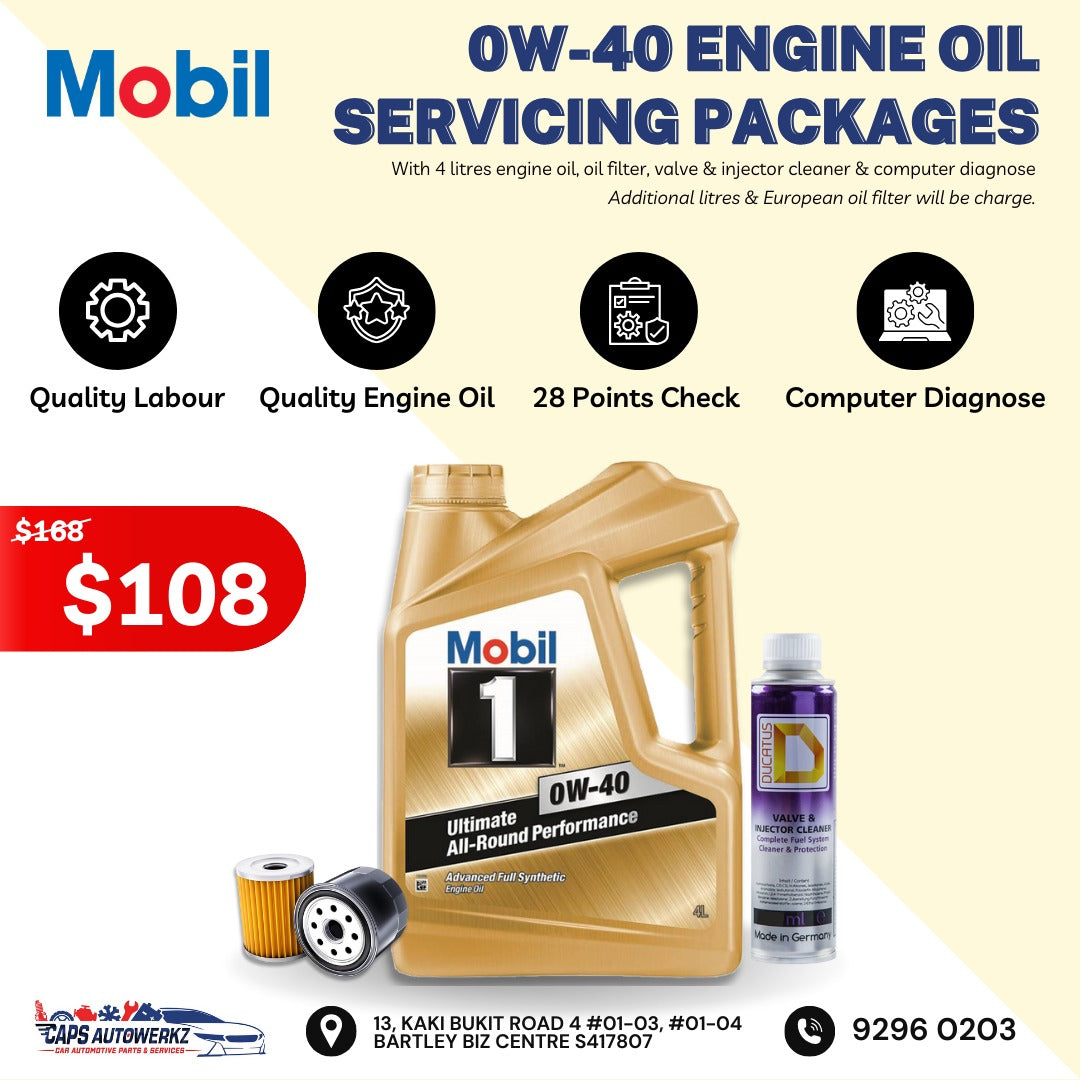 Mobil 1 4L Servicing Package | 0W40