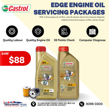 Castrol 4L Servicing Package | 5W30/5W40