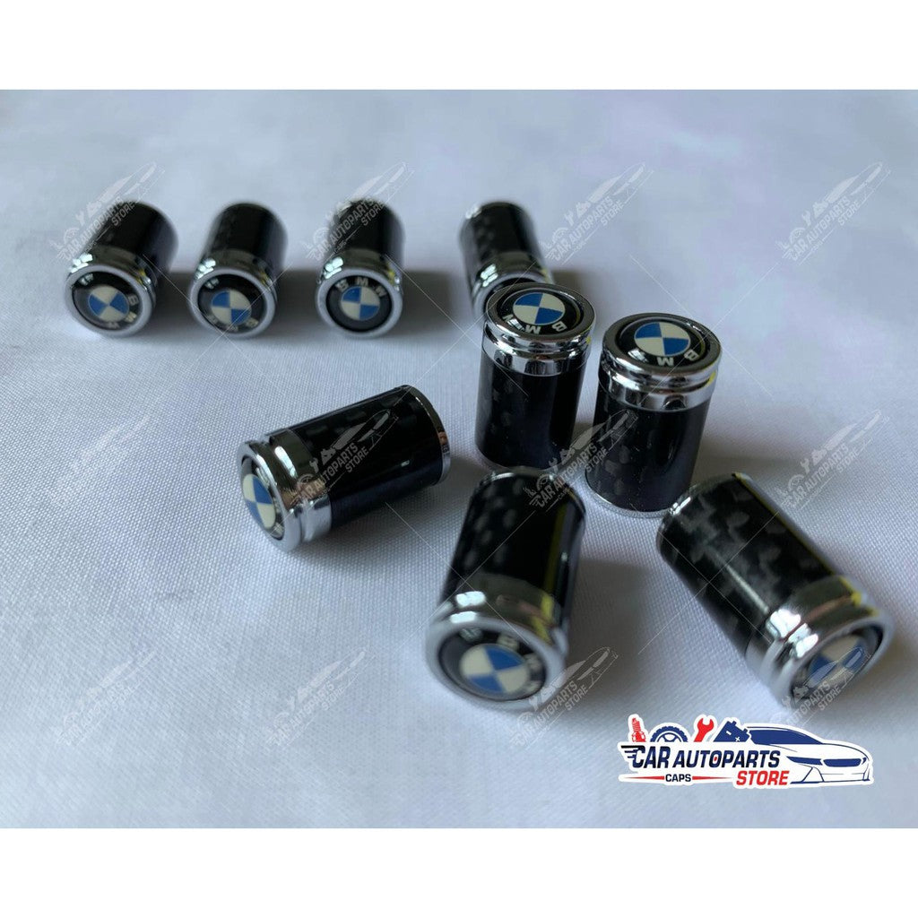 Premium LOGO Carbon Fibre Tyre Valves (4pc Sets) For Asian Car