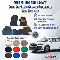 SUBARU FORESTER Premium Customized Single Color Coil Car Mats | Car Floor Mats/Carpets Waterproof