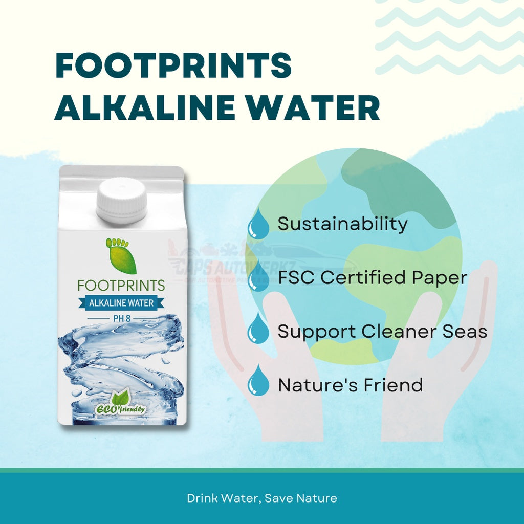 Footprints Alkaline Water 1 Carton | 24pkts X 500ml PH Balance Water..