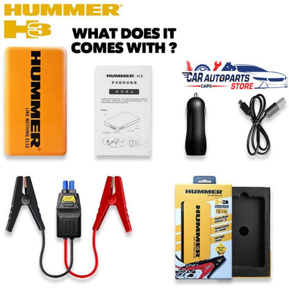 Hummer H3 Power Jump Starter Kit ~~ Multi purpose [Powerbank  Jumpstarter Torch Light]