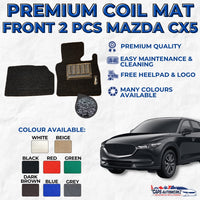 MAZDA CX-5 Premium Customized Single Color Coil Car Mats | Car Floor Mats / Carpet Carmat CX5