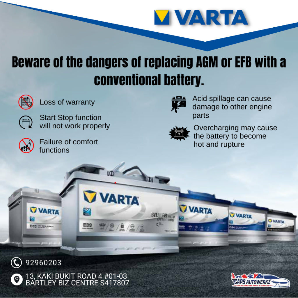 [INSTALL INCLUDED] VARTA Car Battery | EFB AGM Car Lorry Van Battery | Q85 E39 F21...