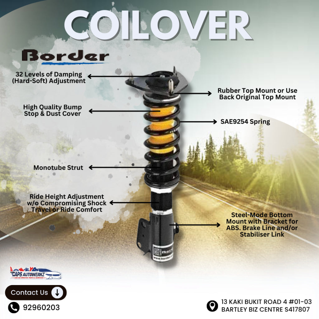 [INSTALL INCLUDED] Border Street Spec Coilover | Height Adjustable Absorber / Suspension SG