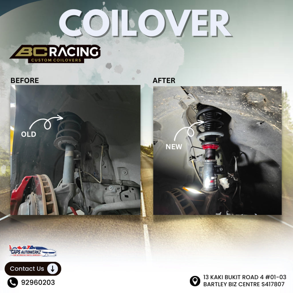 [INSTALL INCLUDED] BC Racing V1 Series Coilover Set SG | Adjustable Suspension | Height Adjustable