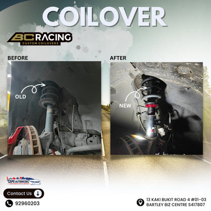 [INSTALL INCLUDED] BC Racing V1 Series Coilover Set SG | Adjustable Suspension | Height Adjustable