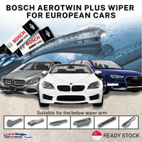 BOSCH Aerotwin Plus Wiper Blade 16-32” Continental Cars SG | Quiet Durable Windscreen Wiper | Per Pc
