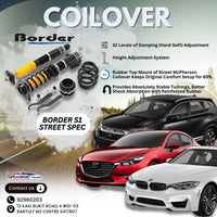 [INSTALL INCLUDED] Border Street Spec Coilover | Height Adjustable Absorber / Suspension SG
