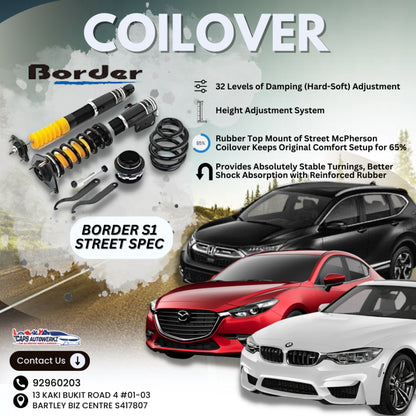 [INSTALL INCLUDED] Border Street Spec Coilover | Height Adjustable Absorber / Suspension SG