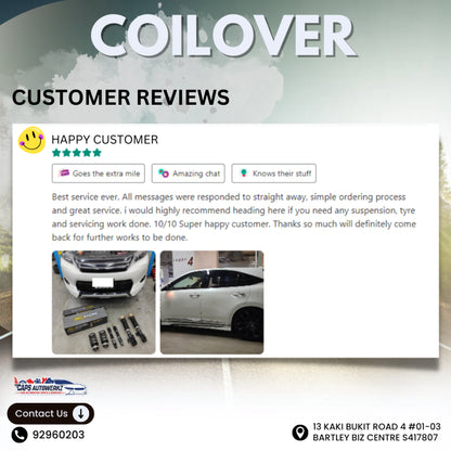 [With Installation] BC Racing BR Series Coilover With Installation | Adjustable Suspension