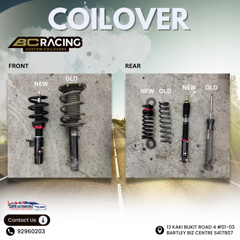 [INSTALL INCLUDED] BC Racing V1 Series Coilover Set SG | Adjustable Suspension | Height Adjustable