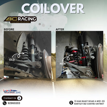 [INSTALL INCLUDED] BC Racing V1 Series Coilover Set SG | Adjustable Suspension | Height Adjustable
