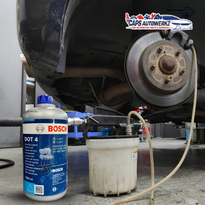 Car Services - Brake Fluid Flushing & Bleeding | Brembo / Bosch Dot 4 Brake Fluid Change