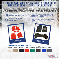 AUDI A3 Premium Customized Single Color Coil Car Mats | Car Floor Mats / Carpets