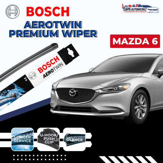 MAZDA 6 BOSCH Aerotwin Car Front Wiper Set  | Premium Aerotwin Windshield Wiper Blades