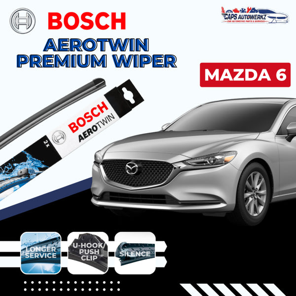 MAZDA 6 BOSCH Aerotwin Car Front Wiper Set  | Premium Aerotwin Windshield Wiper Blades