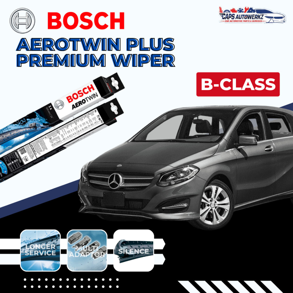 Mercedes Benz B-Class BOSCH Car Wiper Set | Front & Rear Windshield Wiper Blades W246 W247