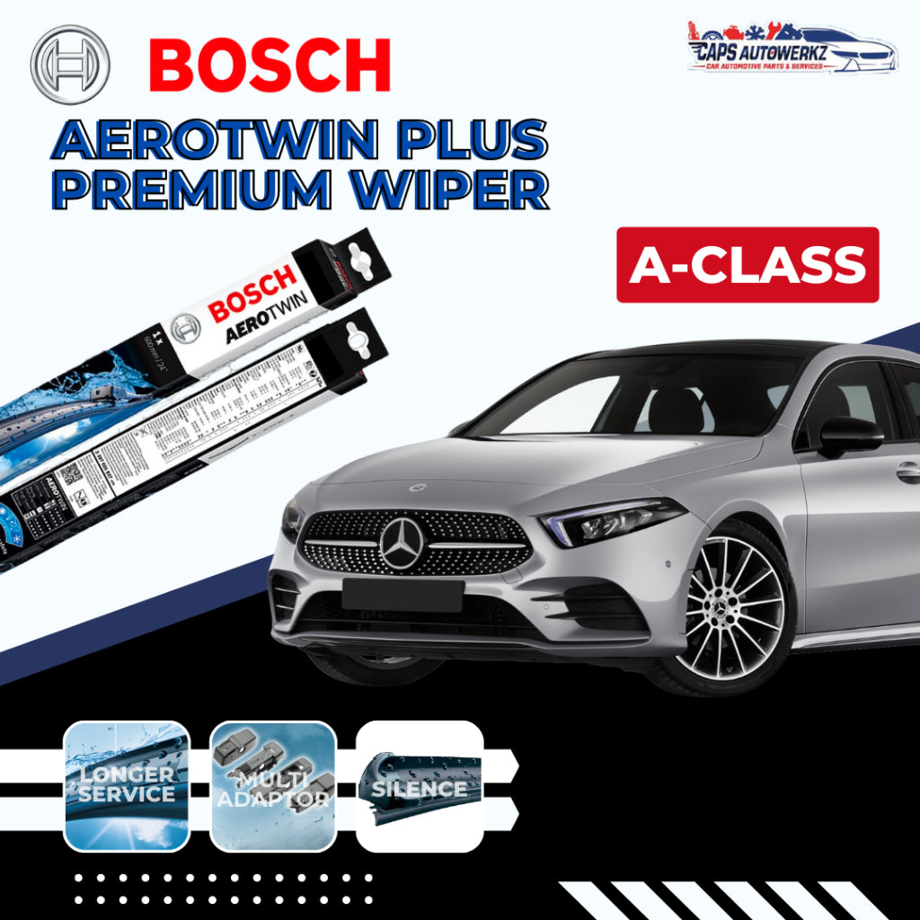 Mercedes Benz A-Class BOSCH Car Wiper Set | Front & Rear Windshield Wiper Blades W176 W177