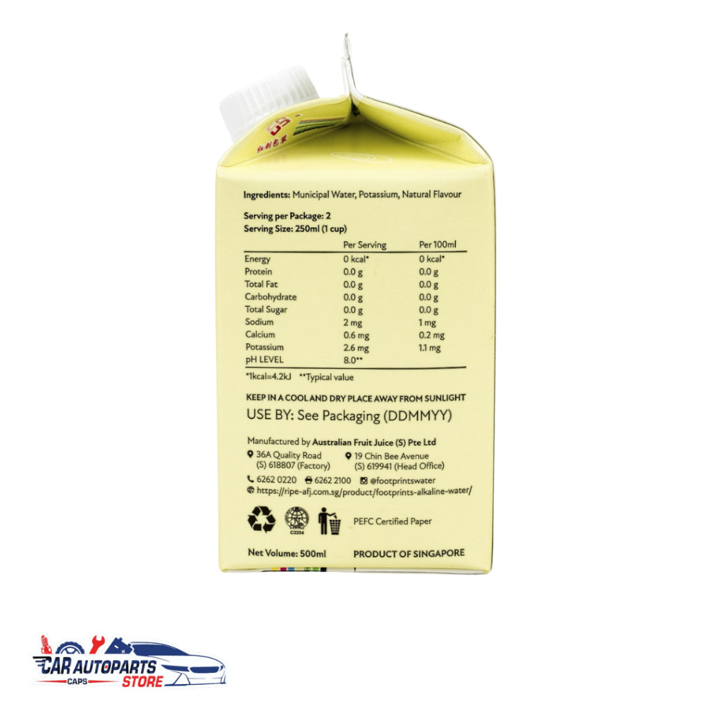 Footprints Alkaline Water 1 Carton | 24pkts X 500ml PH Balance Water..