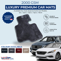 2000 GSM Luxury Premium Car Mats | Extra Solid Comfort / Carpet / Floor Mat / Carmat