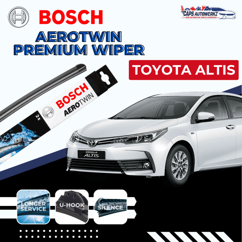 TOYOTA ALTIS BOSCH Car Front Wiper Set Wiper | Premium Aerotwin Windshield Wiper Blades