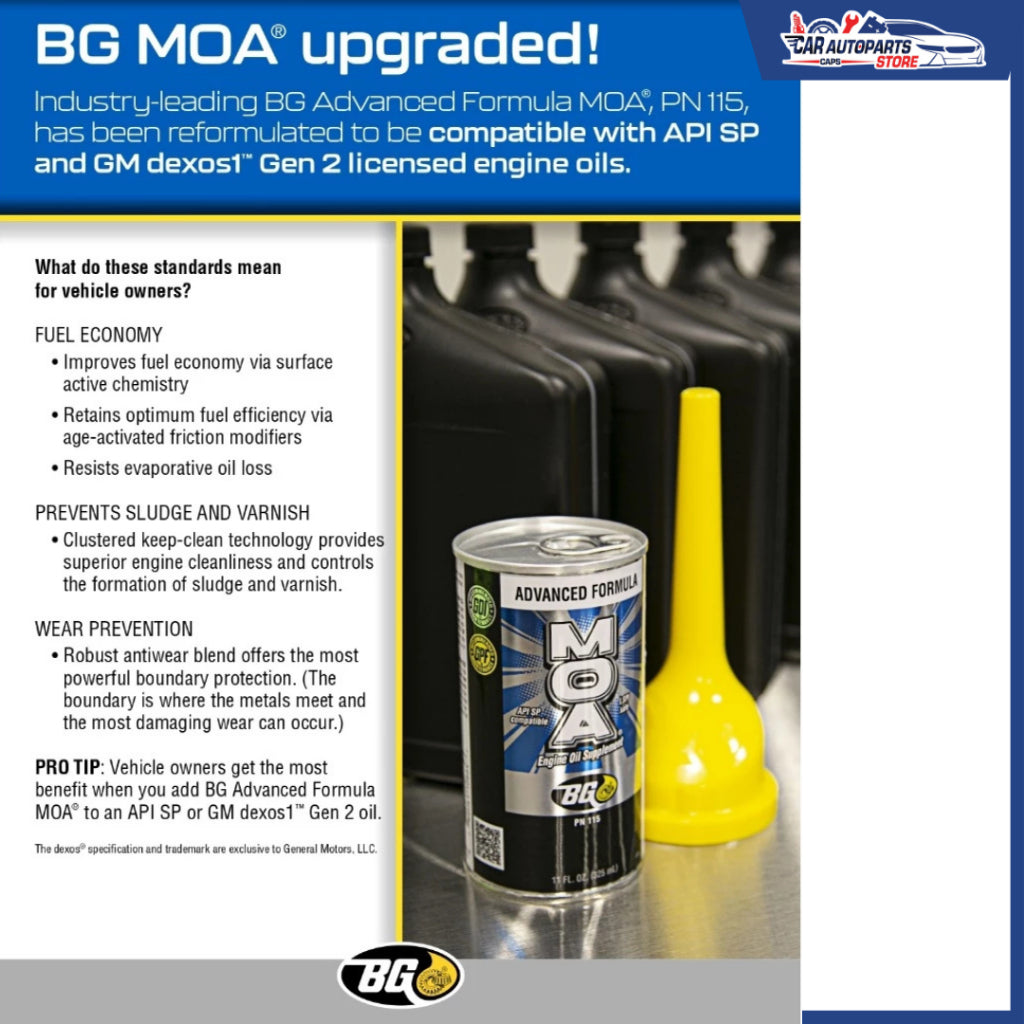 BG MOA® Engine Oil Supplement 325ml (Made in USA) | Engine Oil Additive