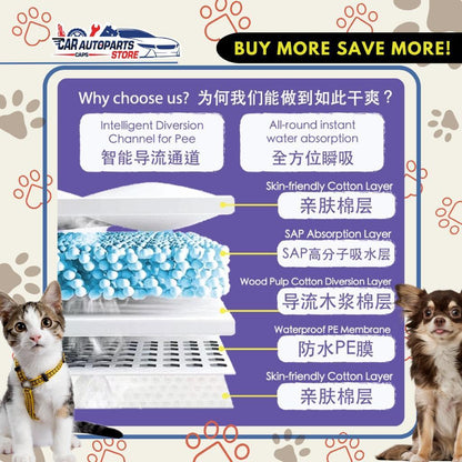 [🇸🇬 SG Ready Stock] Pet Disposable Diaper/Pampers/Female/Male/Remove Odours/Dogs Cats