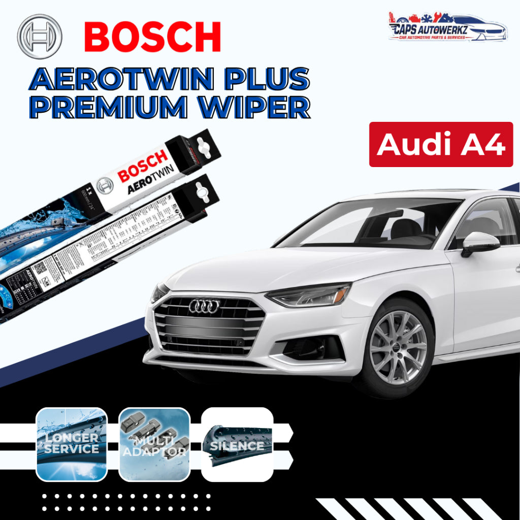 AUDI A-Series BOSCH Car Wiper Set | Premium Aerotwin Plus Windshield Wiper Blades A3 A4 A5