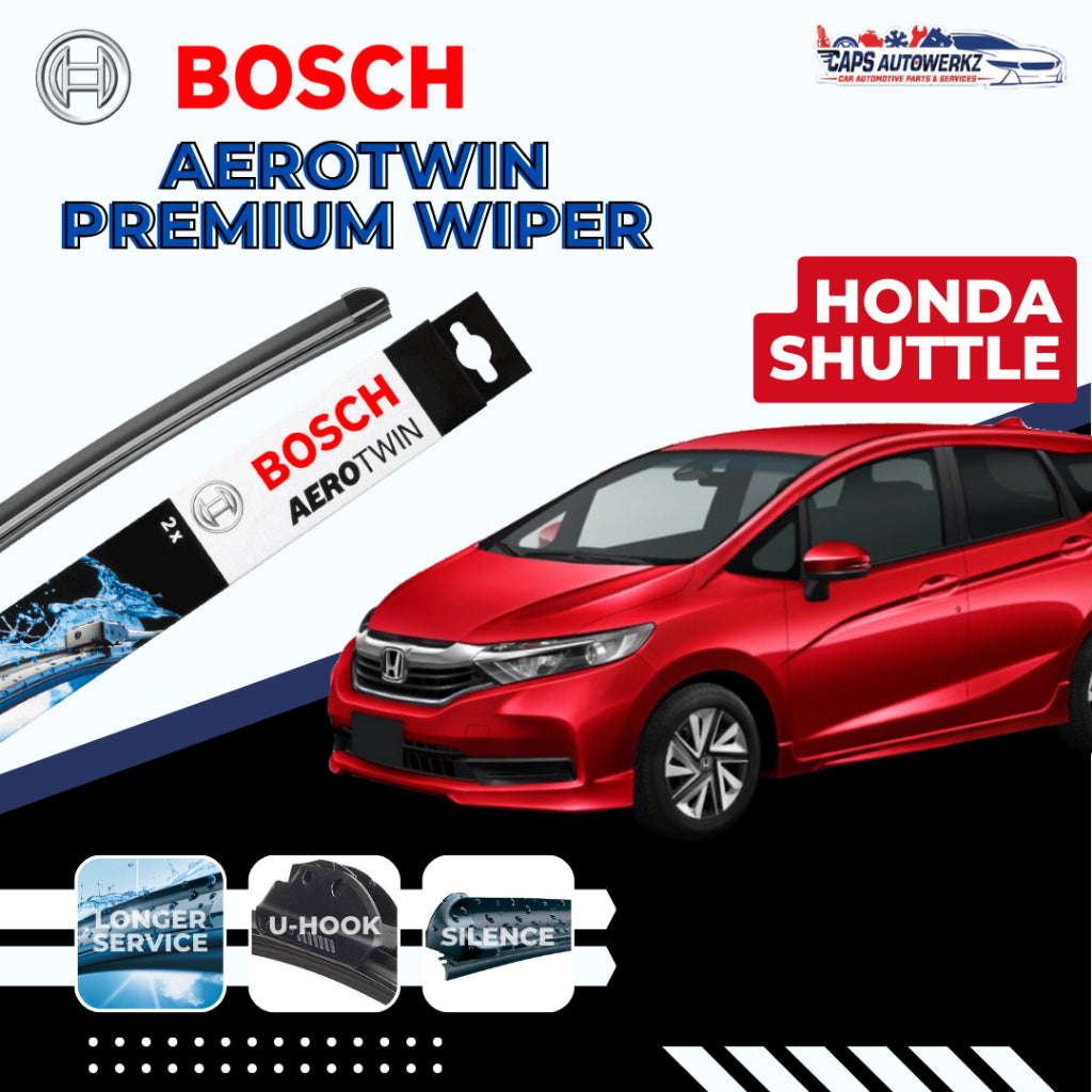 HONDA SHUTTLE BOSCH Aerotwin Car Front Wiper Set & Rear Wiper Blades | Windscreen Wiper
