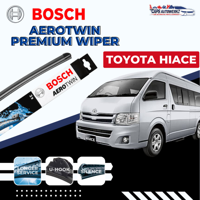 TOYOTA HIACE BOSCH Car Front Wiper Set Wiper | Premium Aerotwin Windshield Wiper Blades