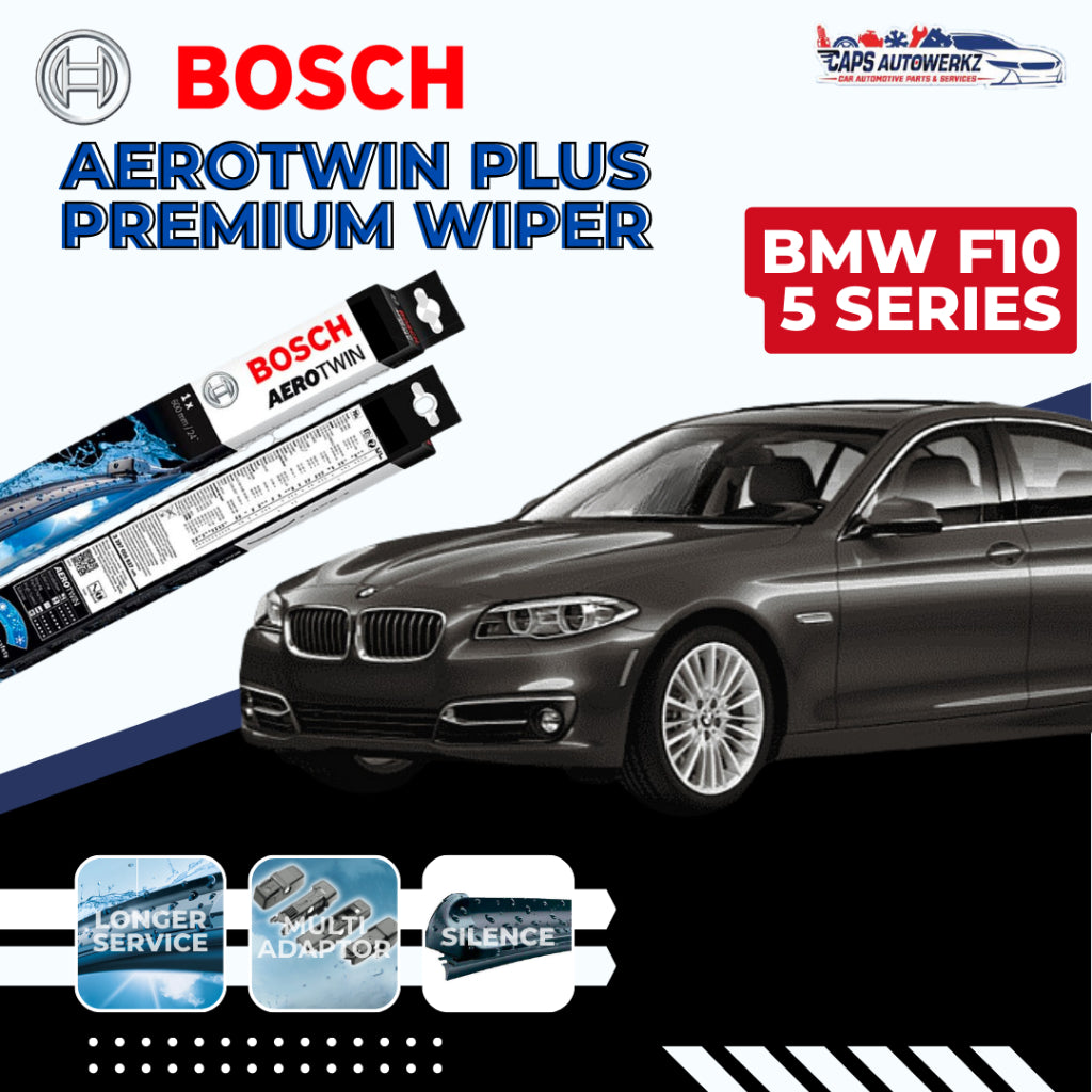 BMW 5 Series BOSCH Aerotwin Plus Car Front Wiper Set | F10 G30 Windshield Wiper Blades