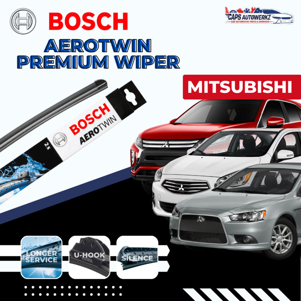 MITSUBISHI BOSCH Aerotwin Car Front Wiper Set  | Premium Aerotwin Windshield Wiper Blades