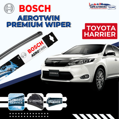 TOYOTA HARRIER BOSCH Car Front Wiper Set & Rear Wiper | Aerotwin Windscreen Wiper Blades XU60/XU80